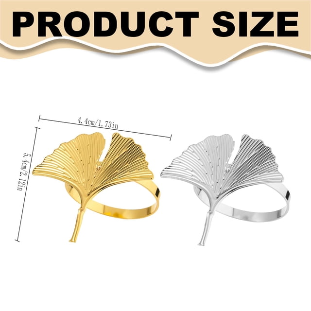 Decorative Tray Decor Shape Decorative Napkin Rings for Table Decor Reusable Metal Napkin Holders for Thanksgiving Christmas Wedding Elegant Dining Table Ornament Tray Decor Serving Tray Decorative T