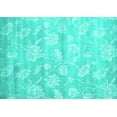 thumbnail image 1 of Ahgly Company Machine Washable Indoor Rectangle Abstract Turquoise Blue Contemporary Area Rugs, 6' x 9', 1 of 4