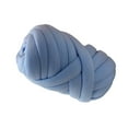 thumbnail image 3 of Hilo grueso para tejer a mano para mantas con nudo trenzado, hilo grueso jumbo Azul, 3 of 9