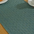 thumbnail image 3 of Holzlrgus Rustic Table Runner with Tassels, Boho Farmhouse Table Runners 90 Inches Long for Holiday Party, Wedding and Dining Table Decor, 13x90 Inches, Dark Green, 3 of 6