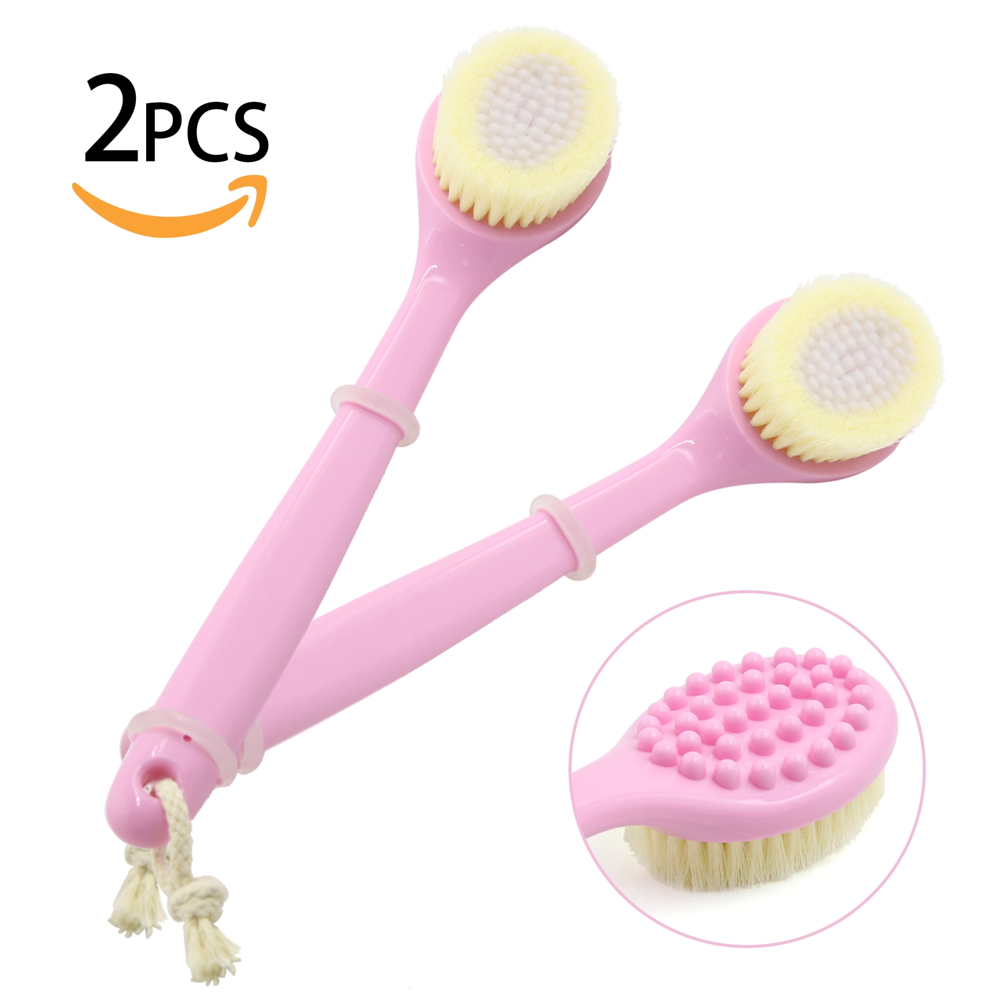 13.4 Long Handle Bath Shower Brush Spa Massaging Tool (2pack
