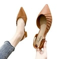 thumbnail image 3 of Sngxgn Women's Ballet Flats for Women Slip On Dress Shoes(Orange,39), 3 of 7