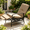1 Chair, variant on SOLAURA Outdoor Patio Lounge Chair, Adjustable Recliner with Retractable Metal Frame and Removable Thick Blue Cushions