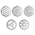thumbnail image 1 of 5 Piece Stainless Steel Meat Grinder Plates Discs For Food Chopper And Meat Grinder Machinery Parts, 1 of 5