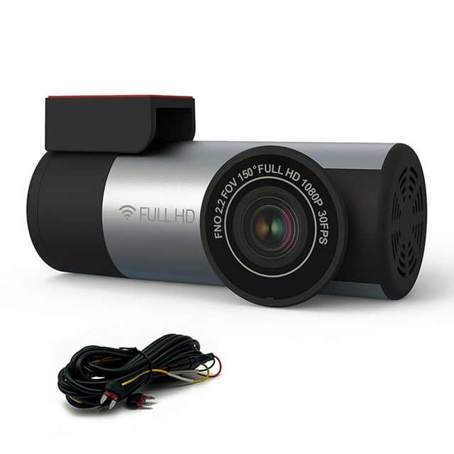 Riwcyla Car DVR Dash 150° Wide,Angle Driving Recorder Dashcam Built,in WiFi Support Night,Vision Loop Recording Parking Monitor Voice Reminder