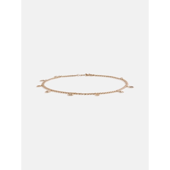 Devil Wears Prada Scoop Collection Women's Gold-Tone Chain Charm Belt, Sizes S-3XL