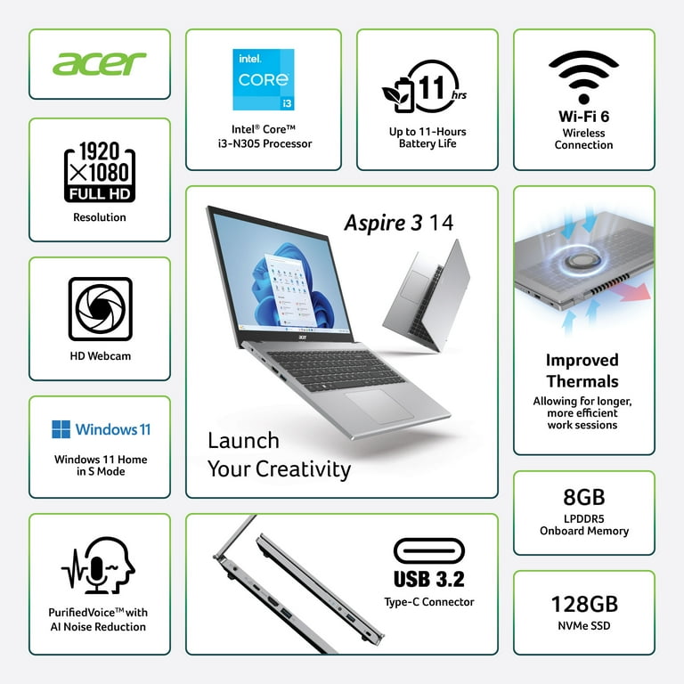 Acer Aspire 3, 14 Acer Aspire 3, 14