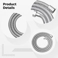 thumbnail image 2 of Stainless steel shower hose, 1.5 m, antiburst, universal replacement for multiple brands, improved inner hose for wider coverage., 2 of 4