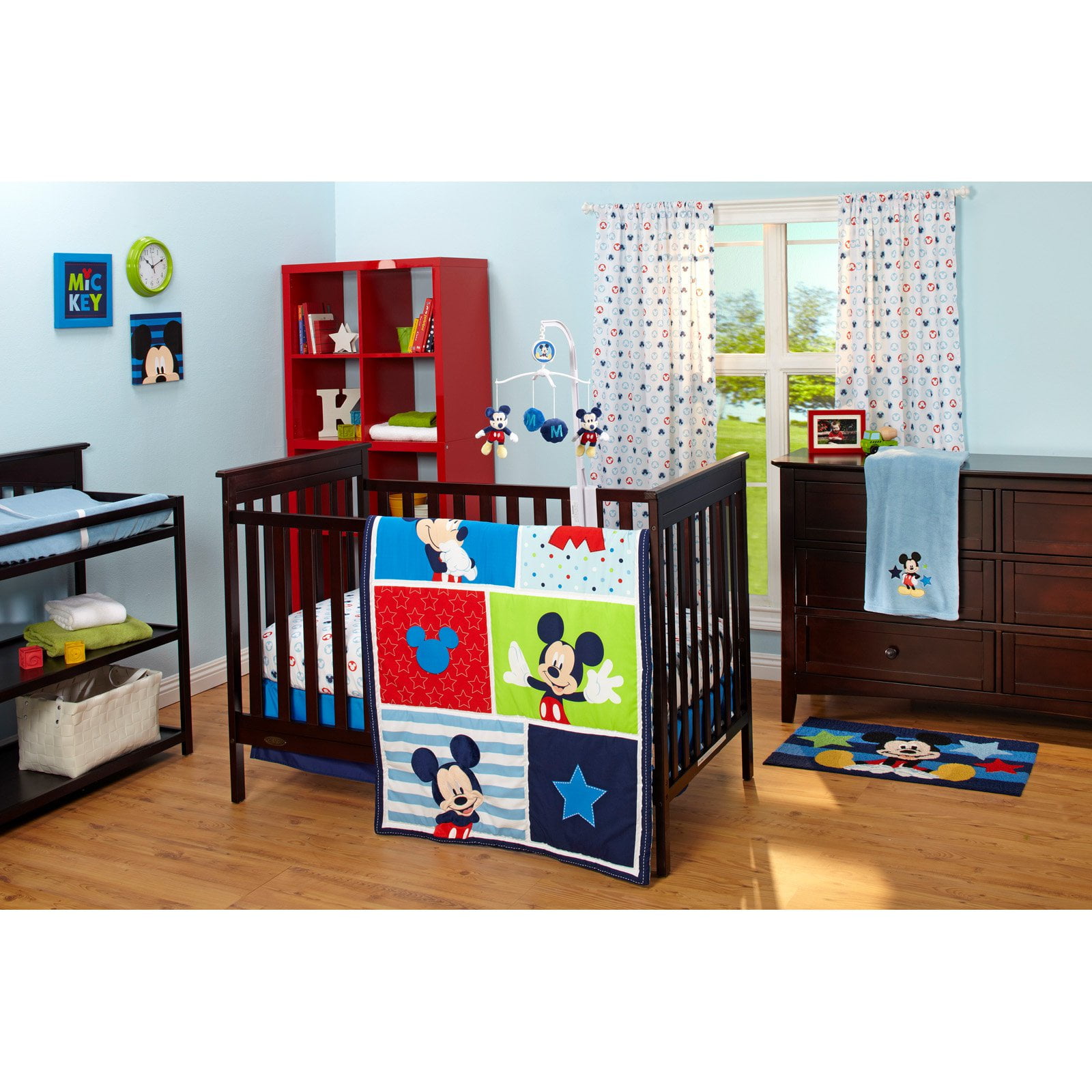 mickey mouse crib bedding walmart
