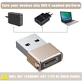thumbnail image 4 of Adaptador USB C hembra a USB macho, paquete de 2, cable cargador tipo A para iPhone 11 12 Mini Pro Max, Airpods M1 iPad 2021, Samsung Galaxy Note 10 S20 Plus 20 S21 21 FE Ultra, 13 12S Levamdar  WH-7659, 4 of 7