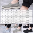 thumbnail image 3 of Pandaie Women's Slip on Sneakers Woven Orthopedic Breathable Mesh Knitted Woven Walking Shoes Low Top Wide Width Tennis Shoes (Grey,10.5), 3 of 6