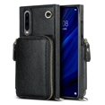 thumbnail image 1 of Funda tipo cartera para Huawei P30 con tarjetero y correa para el hombro para mujer, 1 of 5