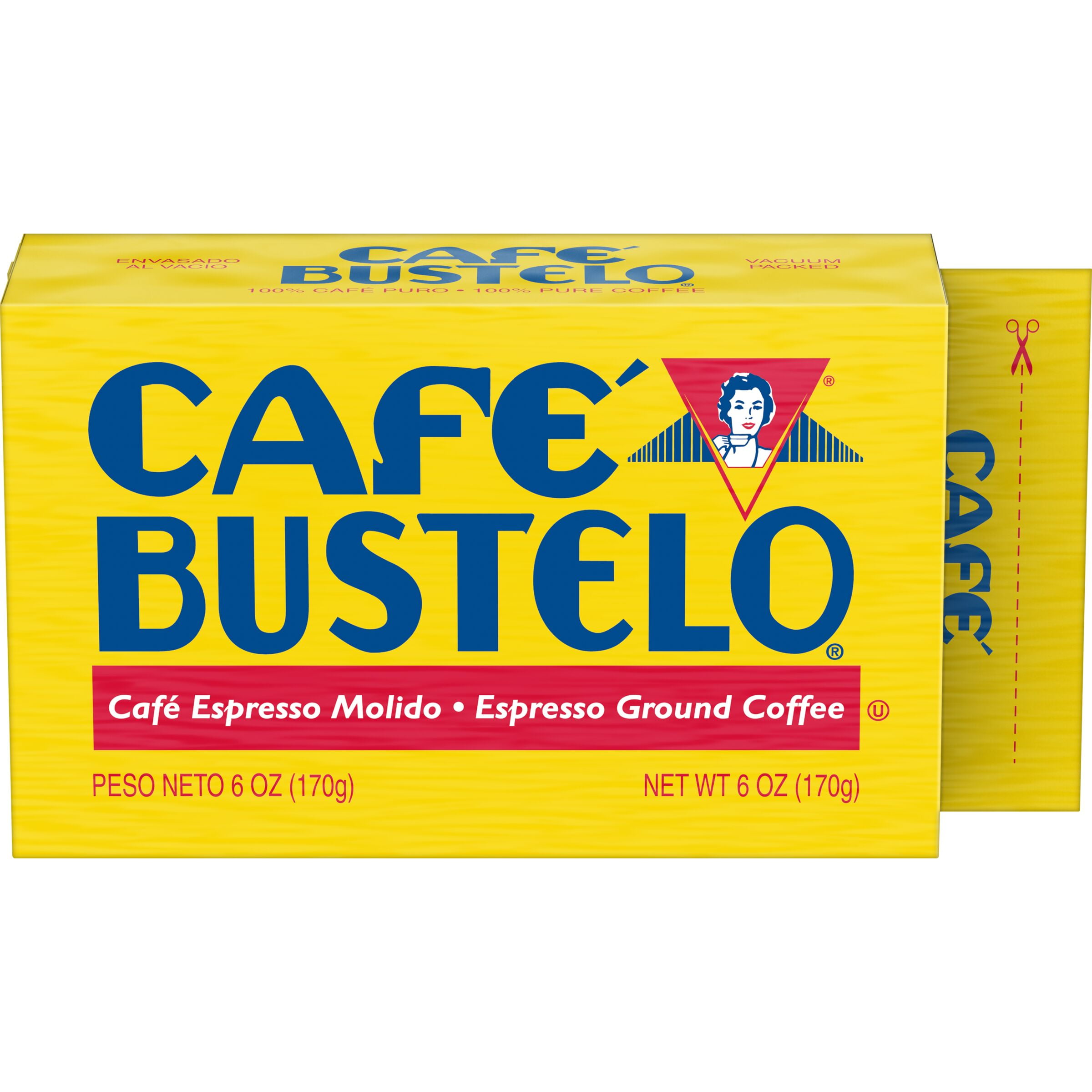 Café Bustelo Ground Coffee, Dark Roast, 6-Ounce Brick