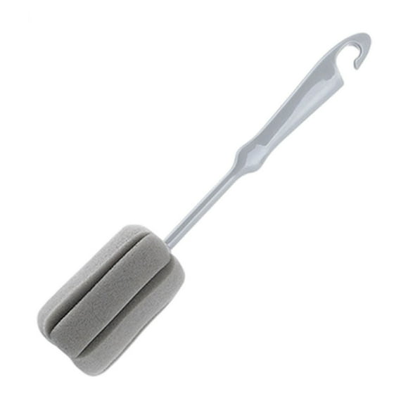 Jubipavy Brosse à Bouteille Brosse à Long Manche Brosse de Nettoyage pour Bouteille Brosse à Motifs Éponge Tête Plaques Brosse de Nettoyage pour Bouteille d'Eau Tasses Bouteille pour Bébé