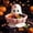 C 4in, variant on Halloween Decoration Ghost Figurine 10in Resin Ghost Statues with Pumpkin Candy Bowl for Outdoor Indoor Front Door, Porch Yard Lawn Party Decor