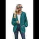 thumbnail image 3 of Sudadera con Capucha y Cremallera de Larga, Color Azul Pavo Real, Talla L, 3 of 10