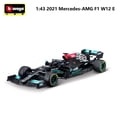 thumbnail image 2 of Mercedes-coche de carreras AMG Racing W12/W10 F1, juguete de aleación fundido a presión, escala 1:43, fórmula 1, regalo para niños, 2021 Fivean unisex, 2 of 2