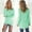 Green, variant on absuyy Sweaters for Women Clearance Long Sleeve Pullover Casual Crewneck Sweater Top Green Size 2XL
