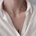 thumbnail image 1 of Collier Ras du Cou Imitation Perle Tendance Cœur d'Amour pour Femme Personnalité Fête Mode Collier Clavicule Collier Perles Cadeau, 1 of 5