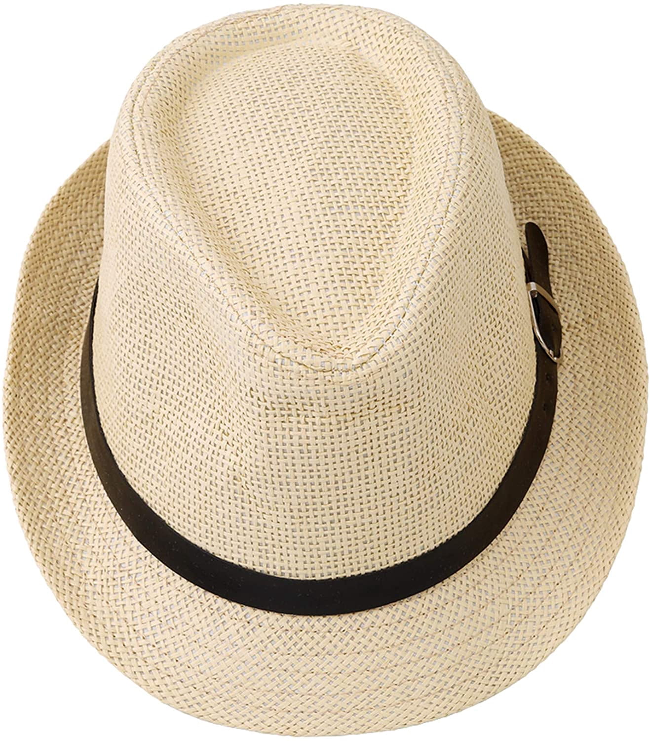 Unisex Straw Hat Cap Jazz Hat Short 