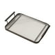 thumbnail image 1 of Bandejas de acrílico para servir con asas, rectangulares, organizadoras para encimera de cocina Negro, 1 of 7