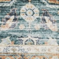 thumbnail image 5 of Avalon Home Celeste Washable Bordered Oriental Blue/ Rust Indoor Area Rug, 5 of 12