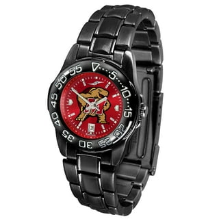Louisville Cardinals Competitor Steel AnoChrome Color Bezel Watch - Red