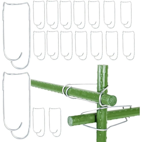 Gamvdout Plant Trellis Connecting Buckles, 8-20mm Plant Cages Connector, Plant Trellis Connector Clip for Garden Greenhouse Plants Climbing Support Fixing Tool