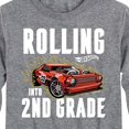 thumbnail image 3 of Hot Wheels - Rolling Into 2nd Grade - Youth Long Sleeve Graphic T-Shirt, 3 of 5