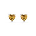 thumbnail image 1 of Heart Birthstone Stud Earrings, 1 of 4