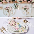 thumbnail image 2 of Cloth Napkins Set of 8 - 20x20 Inches, Easter Eggs Washable Reusable Table Napkins, Spring Watercolor Bunny Flower on Linen Soft & Absortbent Dining Napkin for Party Wedding Hotel Restaurant, 2 of 8