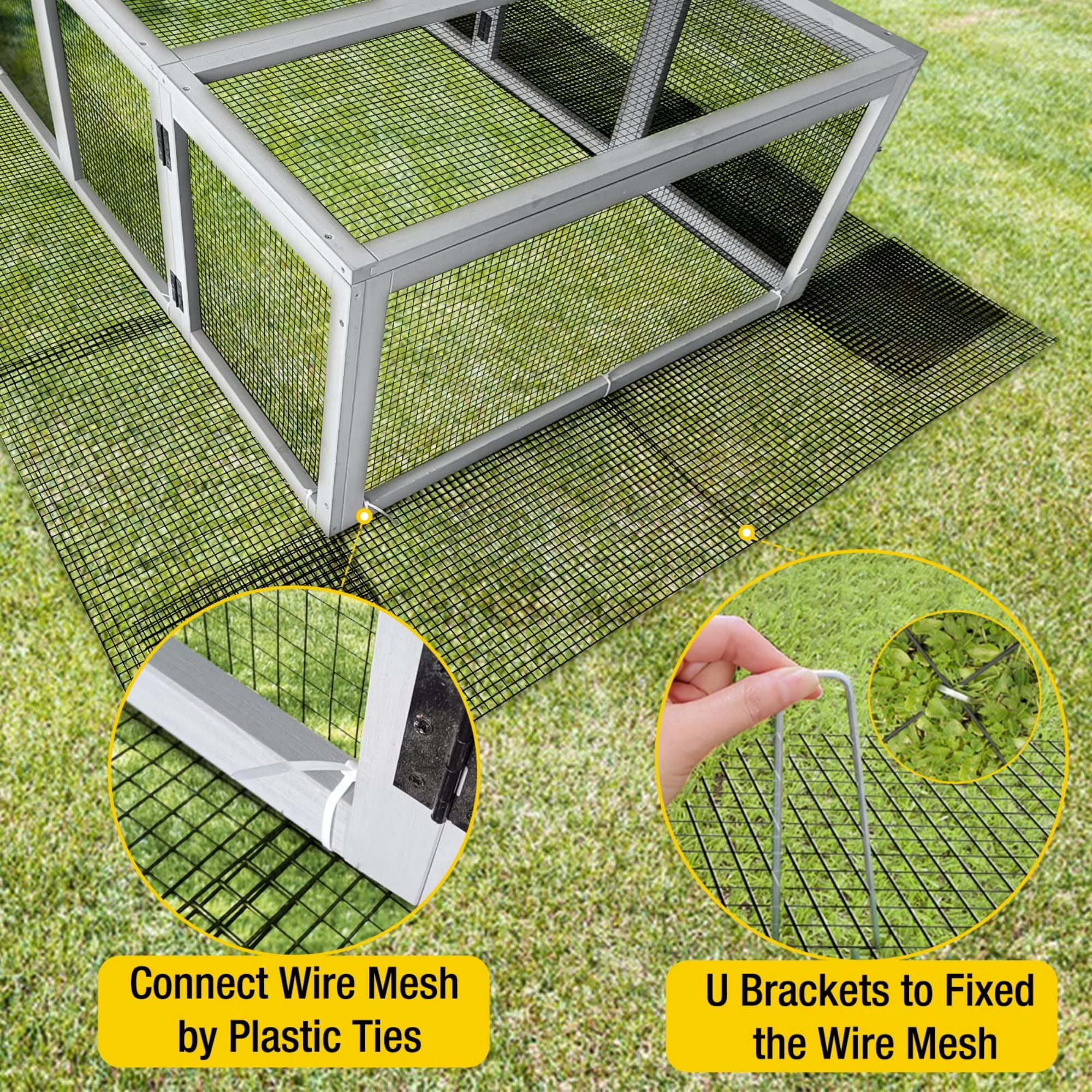 Aivituvin Chicken Wire Chicken Fence Wire Mesh Netting Cages Animal Barrier Garden Aviary Plant Craft Projects