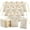 White, variant on Rectangle Velvet Pouches Gift Bags Dark Blue 7x5cm