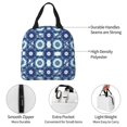 thumbnail image 3 of Yiaed Vintage Blue Print Insulated Lunch Bag Reusable Cute Tote Lunch Box, Leakproof Cooler Lunch Bags for Work Office Travel School Picnic, 3 of 5