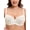 Ivory, variant on Women's Plus Size Lace Bras Underwire Push Up Non-padded Sheer Mesh Bra Minimizer Support Bralette for Heavy Breasts,Ivory 42C