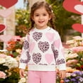 thumbnail image 5 of Baby Valentines Outfit Girl Long Sleeve Heart Print Top and Pants Set Cute Girl Outfits Clothes for 12-18 Months Old Girl, 5 of 9