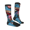 thumbnail image 3 of Balery Blue Dinosaur Fun Novelty Socks Men'S Women'S Crew Socks Funny Crazy Novelty Socks Quirky And Cool Socks, 3 of 9
