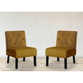 thumbnail image 5 of US Pride Furniture US Pride Nixon Velvet Tufted Back Accent Chair Set of 2 Eggplant, 5 of 5