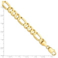 thumbnail image 2 of 10k Yellow Gold Bracelet Chain Styles Figaro 8.75 mm 8 in Concave, 2 of 2
