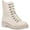 Off White, variant on Dolce Vita Womens Oderra Faux Fur Ankle Combat & Lace-up Boots