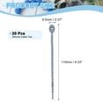 thumbnail image 2 of 20Pack 4" Silicone Cable Ties, Reusable Zip Ties Wire Strips Organizer, Gray, 2 of 6
