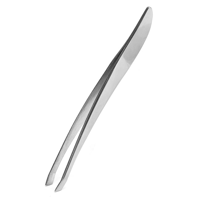 Pinzas para el pelo de cejas de acero inoxidable, pinzas para depilación Facial, herramienta de belleza de maquillaje