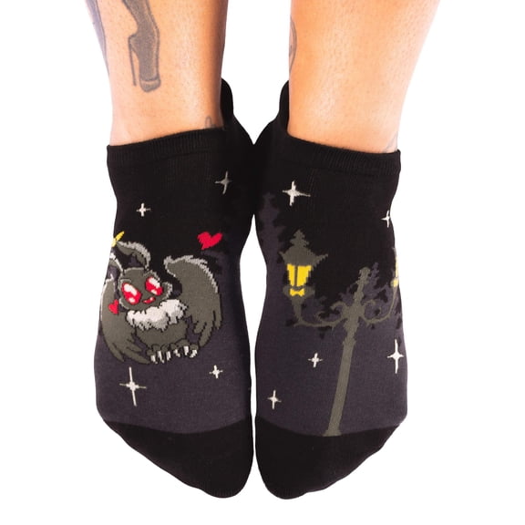 FootClothes Cute Mothman Ankle Socks for Men & Women | Size 6-13