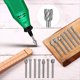 thumbnail image 3 of Broca de Grabado para Fresadora de Grabado de Madera con Vástago de 3 mm (1/8 de Pulgada), Accesorios para Herramientas Rotativas para Carpintería de Bricolaje., 3 of 6