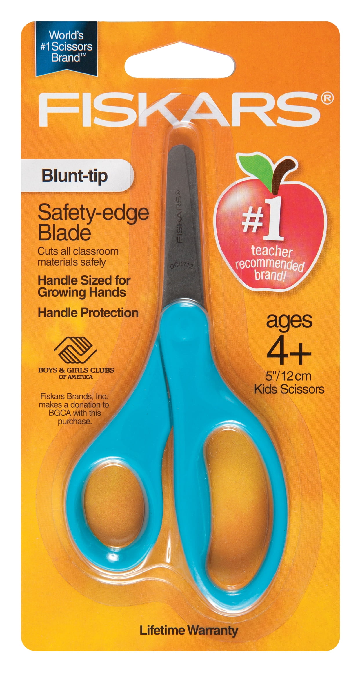 Fiskars 194160-1031 5" Kids Scissors - Blunt Tip (Turquoise)