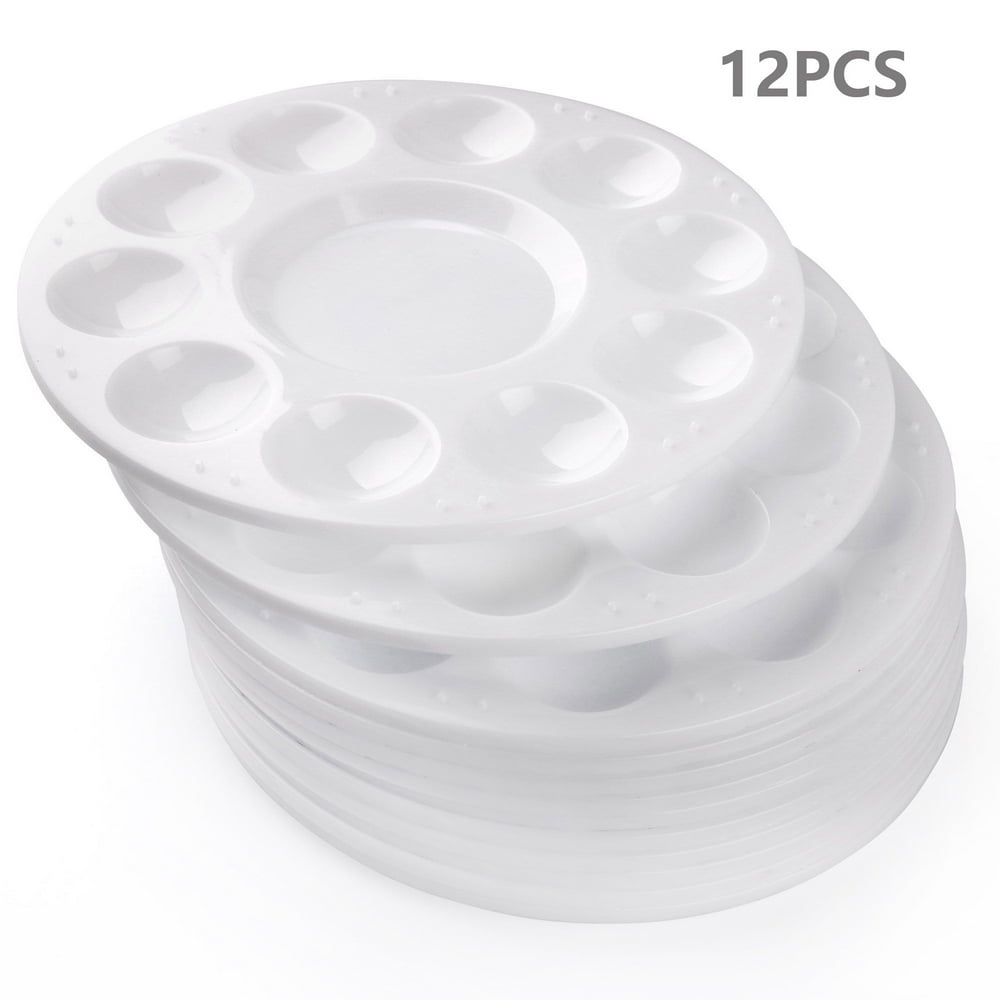 12PCS Artist Painting Palettes for DIY Craft Professional Art Painting