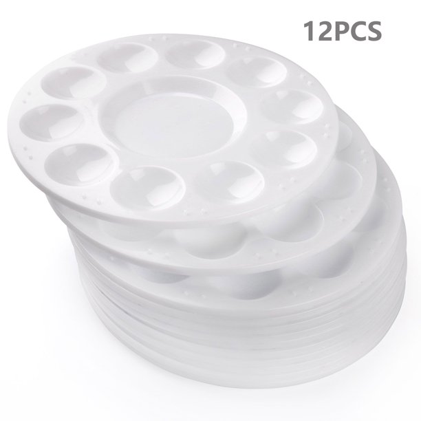 12PCS Artist Painting Palettes for DIY Craft Professional Art Painting