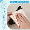 thumbnail image 4 of Glasses Cleaning Cloth 7.9" x 7.9" , Microfiber Eyeglasses Cleaner Cloths Soft Suede Wipe Screen, Beige 12 Pcs, 4 of 7