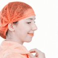 thumbnail image 2 of 100 Pieces Disposable Net Bouffant Cap Non Woven Dustproof, 2 of 4