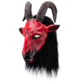 thumbnail image 3 of Nueva máscara de terror con forma de cabeza de toro y cuernos de caballo, para cosplay, demonio, mensajero del infierno (1 unidad), 3 of 5